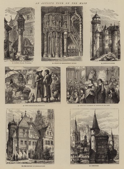 El tour de un artista en el Main de Henry William Brewer